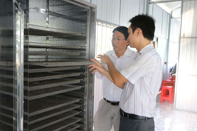 Máy sấy bơm nhiệt tại Hợp tác xã sản xuất và tiêu thụ cá điêu hồng Bình Thạnh